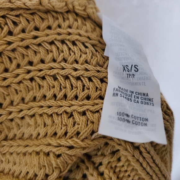 ●SOLD● NWT Women's Aerie Cozy Oversized Bonfire Open Cardigan Sweater - Yellow - Picture 6 of 7